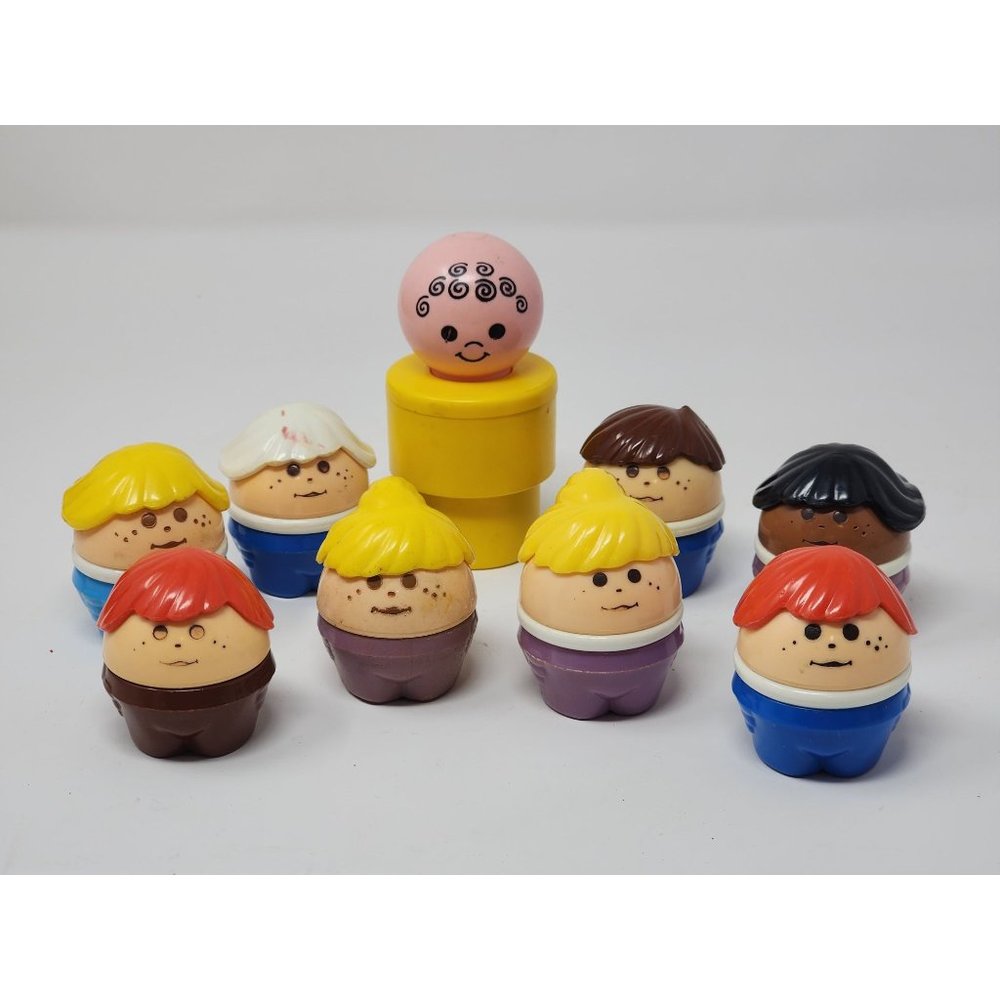 Fisher Price/Little Tikes Tots Chunky Figures Variety Lot‎ Of Nine